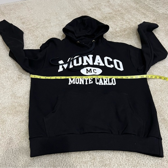 Monaco Monte Carlo Black Sweatshirt Hoodie Men Size XL New Hooded Gravitee NWT - Picture 8 of 15